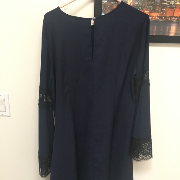 Mossimo Navy Blue Bell Sleeved Dress - Picture 3 of 10